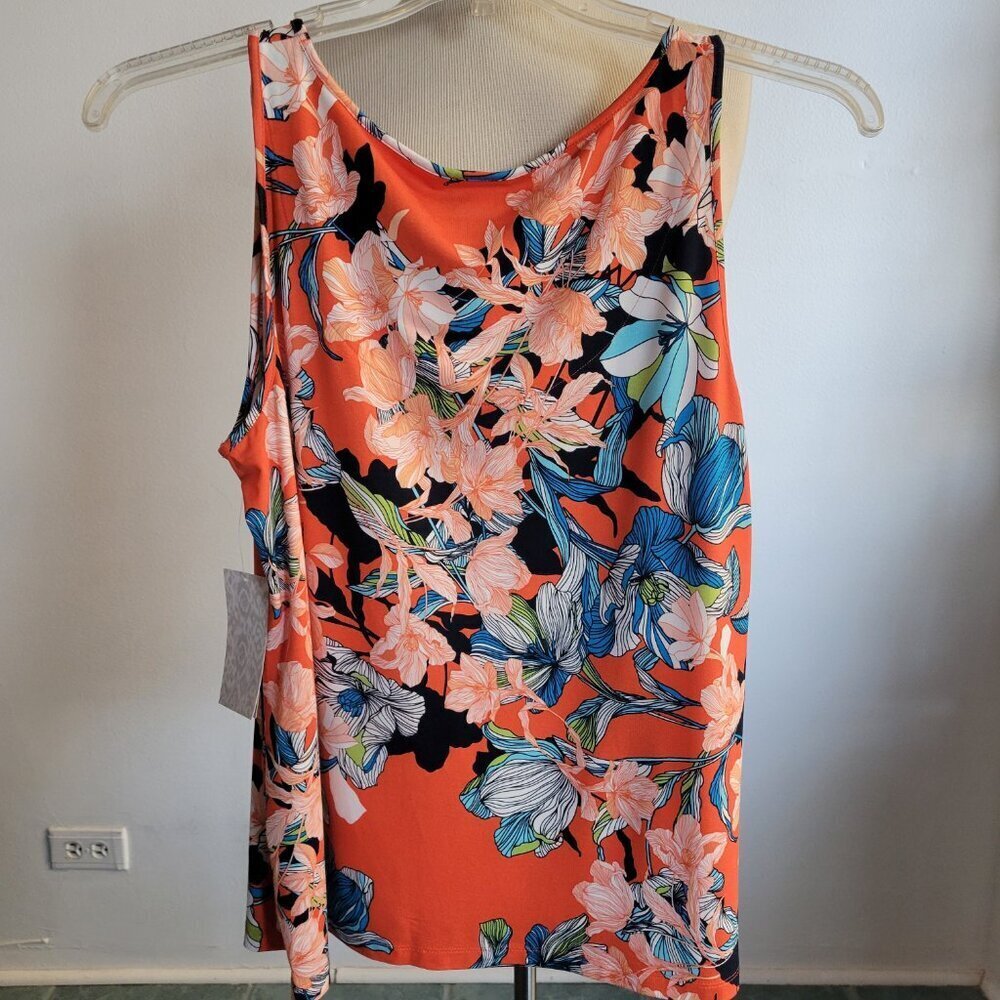 NWT Chico’s Floral Tank Top (Chico Size: 2) - Picture 15 of 16